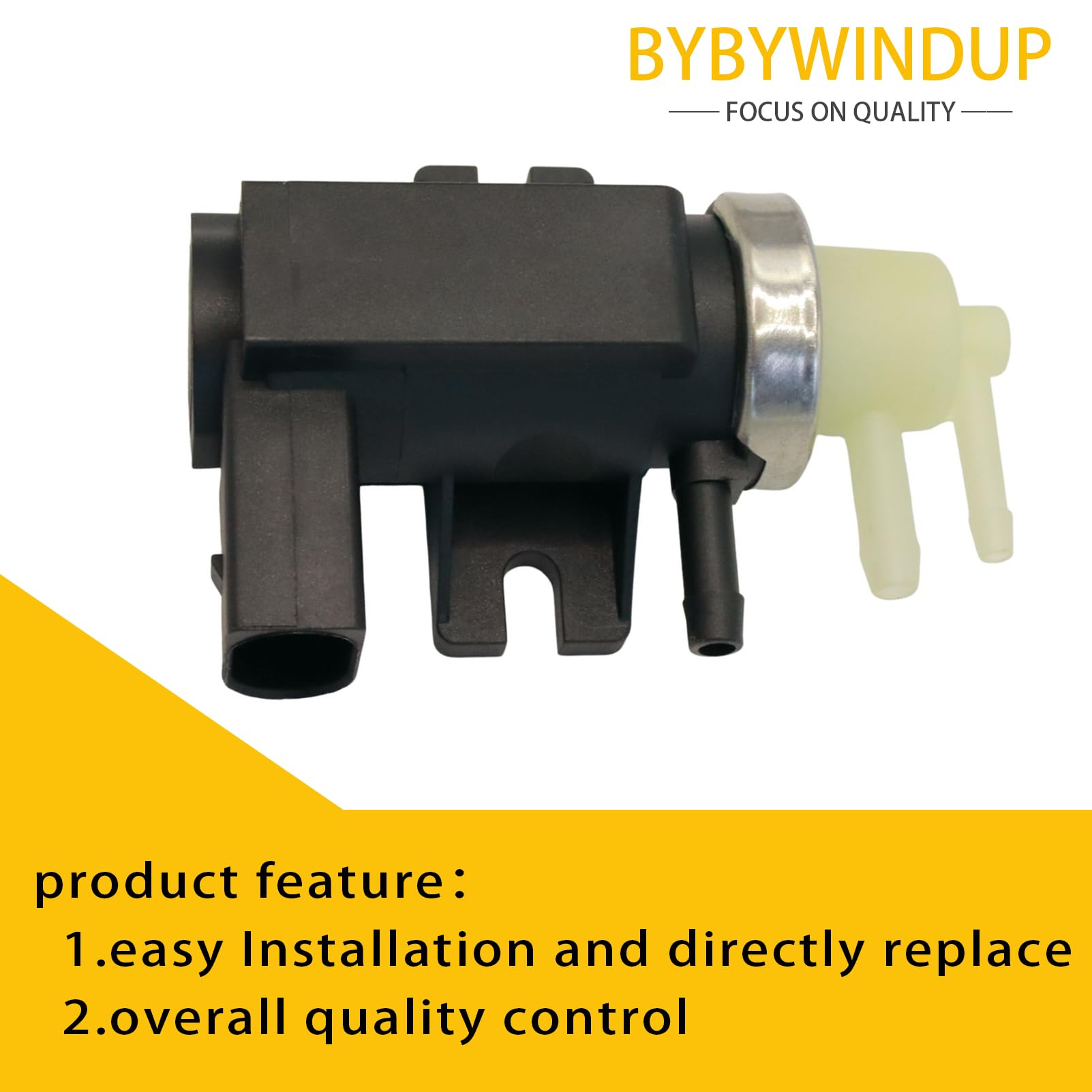 Valvola solenoide pressione turbo compatibile con A3 Passat Golf Beetle Sostituzione per 1J0906627B 1K0906627A 1K0906627B