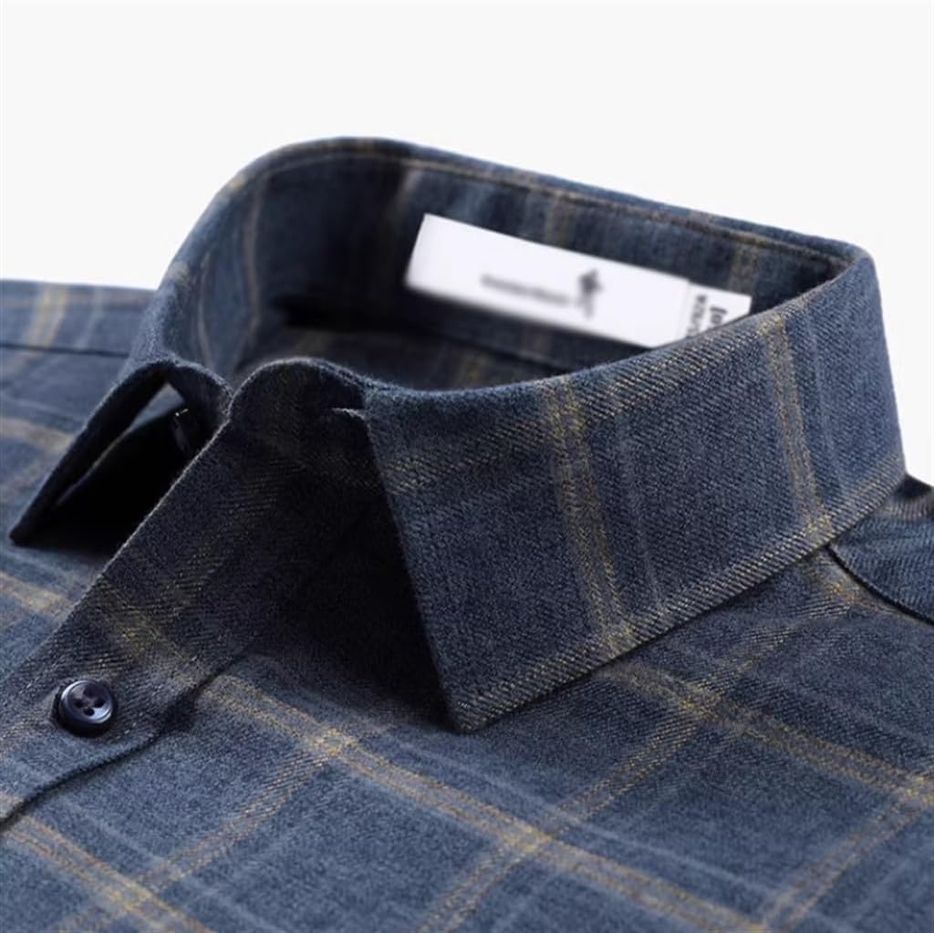 Lapel Long-Sleeved Shirt Men's Fall and Winter Models Light Business Suit Shirt