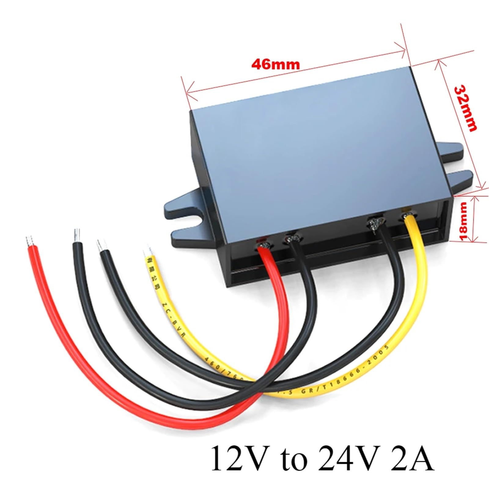 1 szt. 12 V do 24 V 1A-30 A Boost DC DC Converter moduł zasilania Step Up Booster 12 V do 24 V regulator napięcia transformator do samochodów (12 V do 24 V 2A)