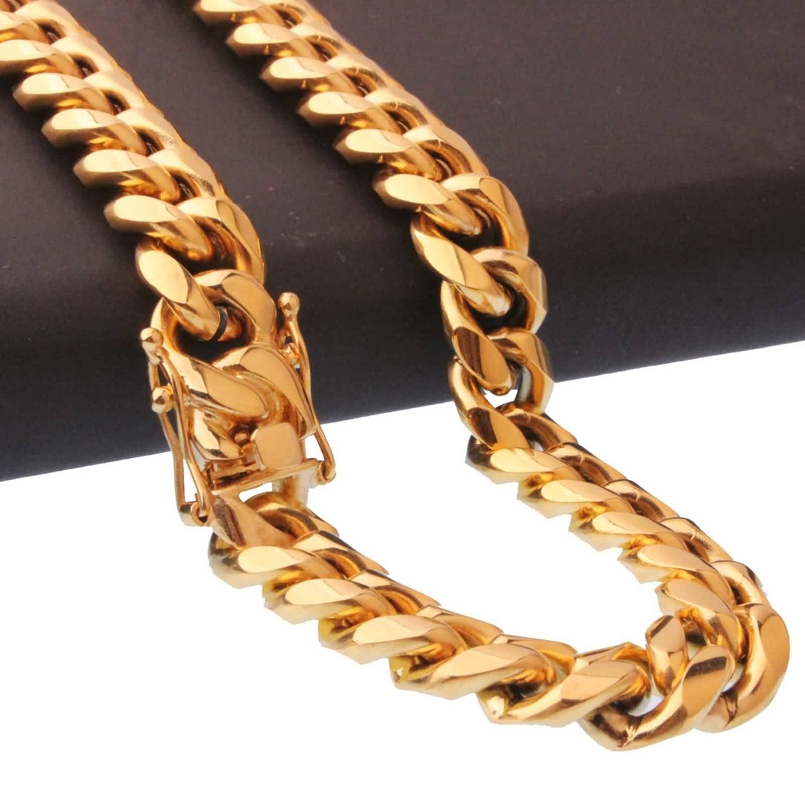 Collar Regalo Mujer, Cadena de Eslabones Acero Inoxidable Frenar Accesorios Sencillo Joyeria Hombre