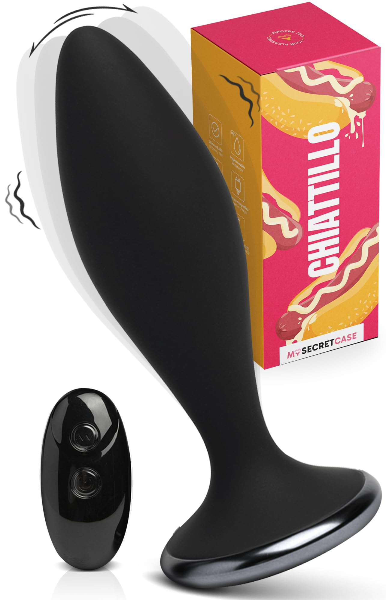 MySecretCase Analplug# Für Männer und Frauen Vibrator mit Fernbedienung Buttplug für Männer 10 Vibrationsmodi Anal Vibrator Analplug USB Wiederaufladbar Analdehner Plug Für Frauen Sex Sexspielzeug