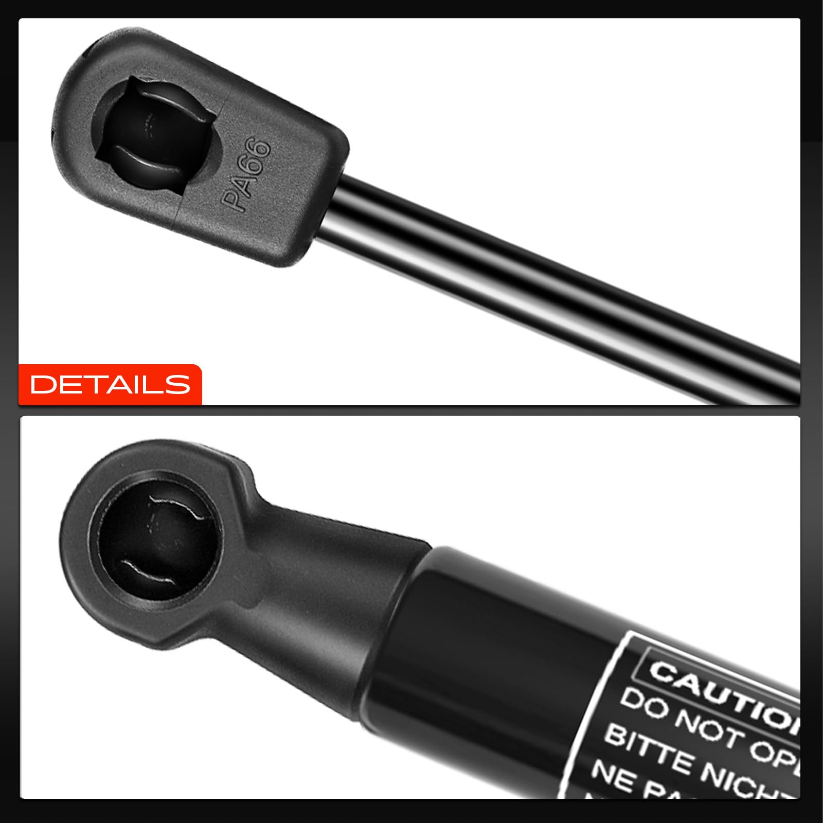 Frankberg 2x Ammortizzatore a gas per portellone posteriore 562mm 280N | Compatibile con: Ypsilon 312