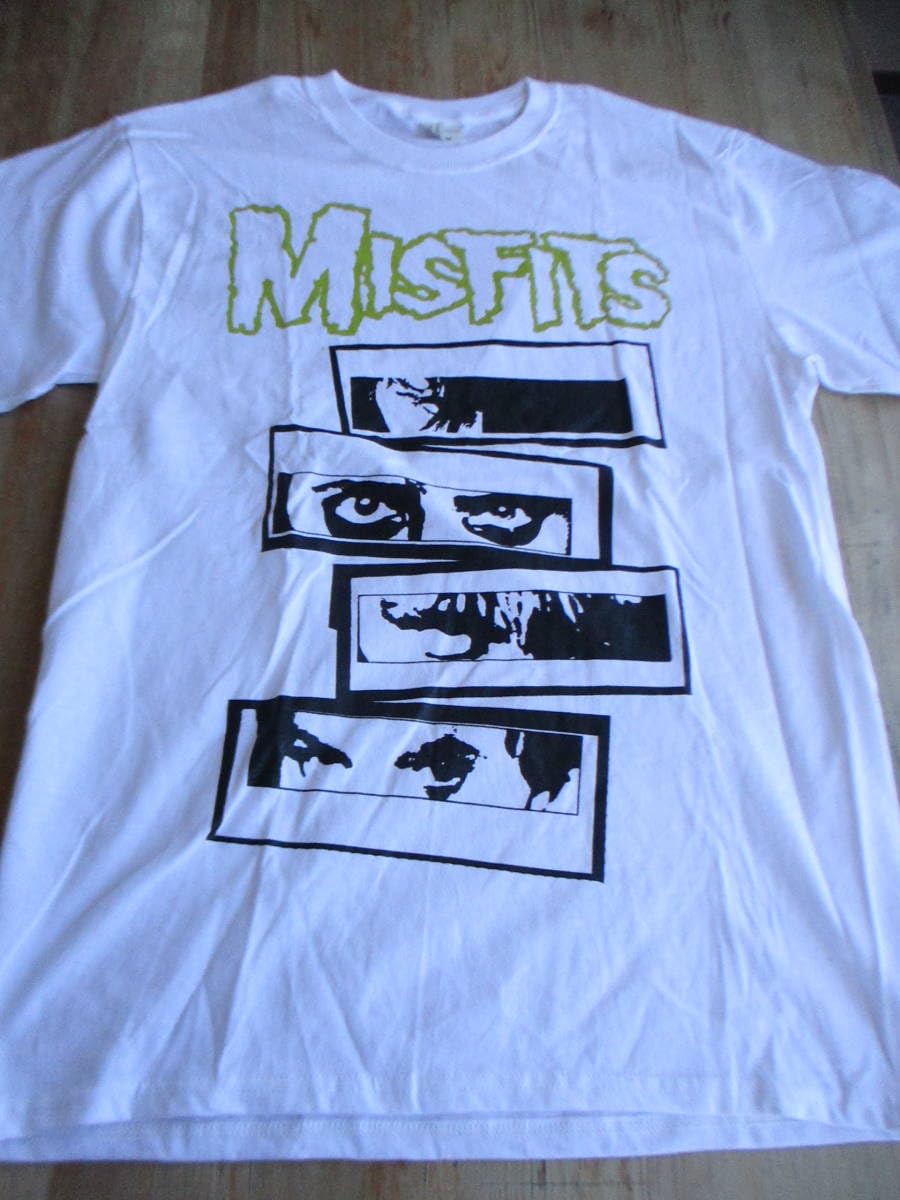 Amazon.co.jp: MISFITS Tシャツ 3 Hits From Hell 白M ミスフィッツ