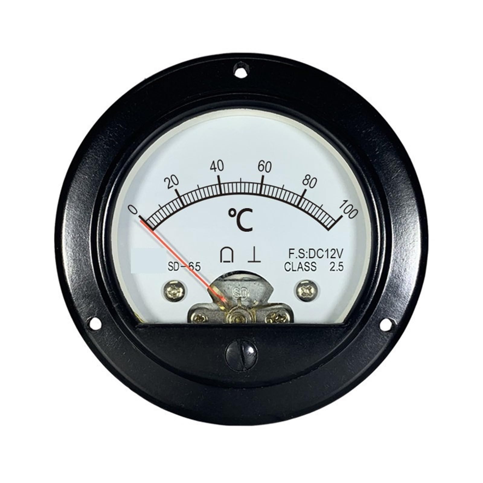 SD65, 100 ℃ FS12 V DC, analogowy termometr, BO65, 1 szt