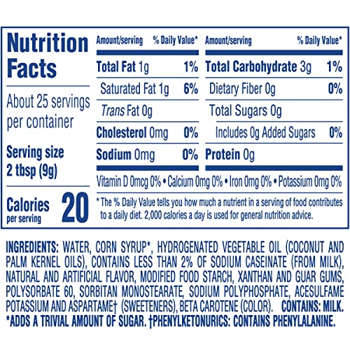 Cool Whip Zero Sugar Whipped Cream Topping (8 Oz Tub) #TOP4