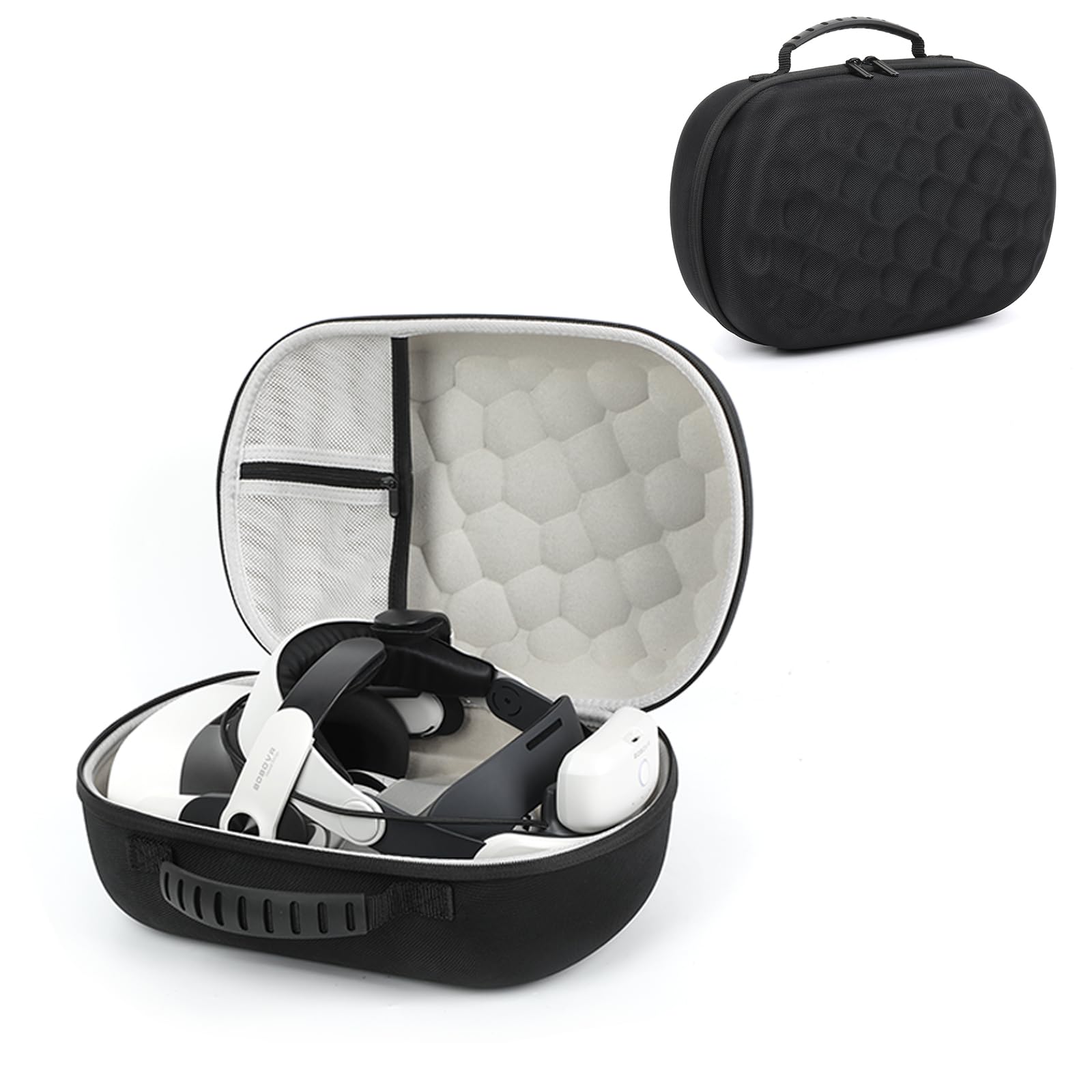 Hard Case for Meta Quest 3S/Quest 3,przenośne etui ochronne do zestawu słuchawkowego dla graczy Meta Quest 3S/Quest 3 i akcesoriów Touch Control,ochrona przed przypadkowymi uderzeniami,upadkami i