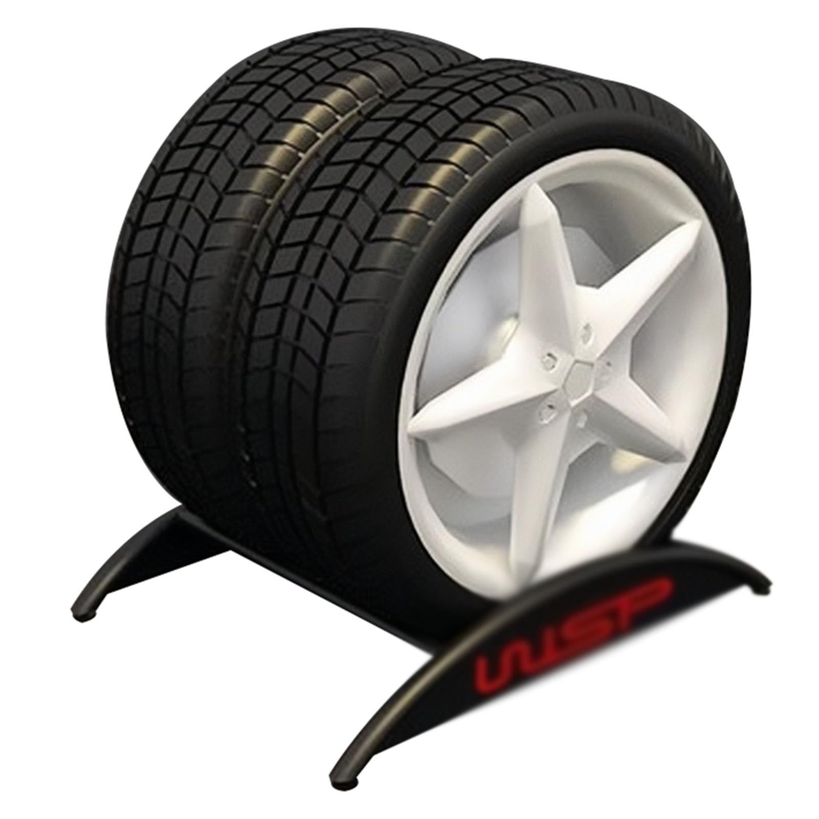 YXXSDP Home/Gym Tire Holder Shelf, Portable Vertical Semi Trailer Spare Tire Carrier Rack, with Non-Slip Feed Pads, Garage Accessories Tire Display Stand for Warehouse Shed (Size : Storage 2 tire)