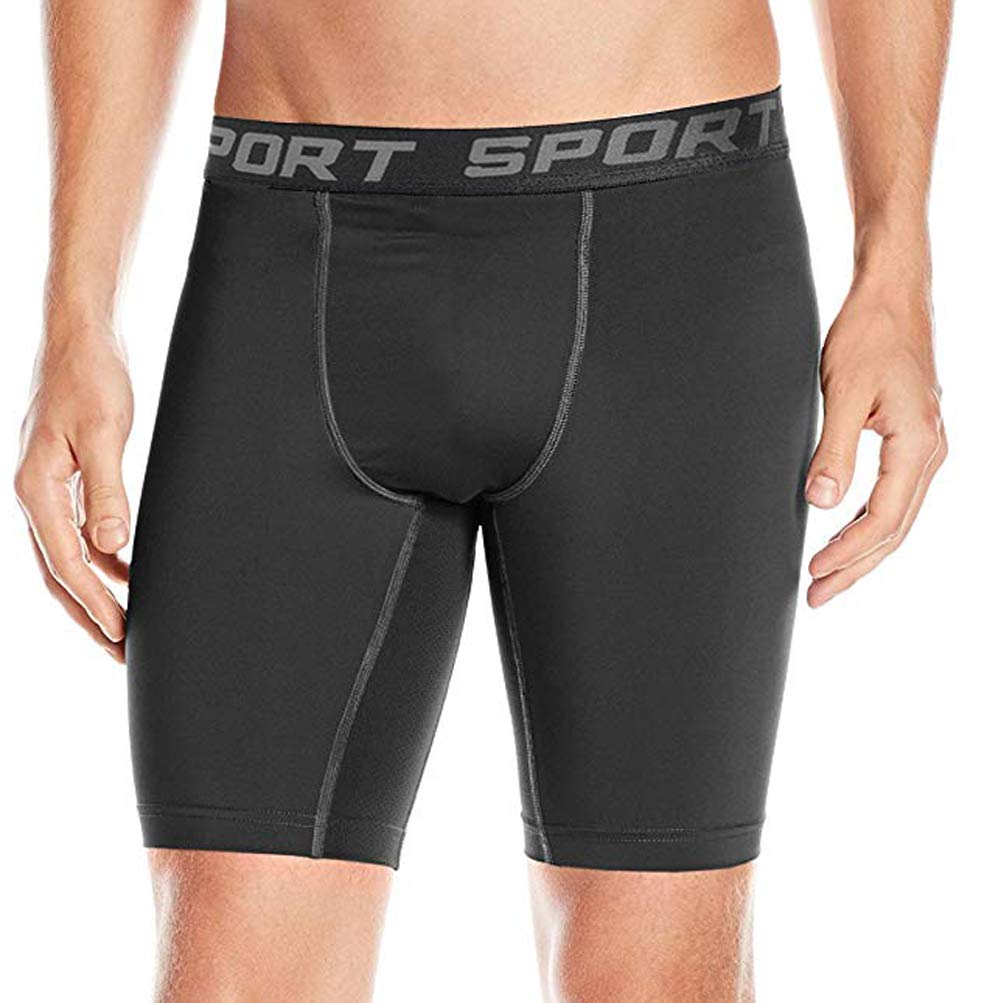 DEYI Men's Spandex Underwear Training Tights Compression Pants -1 Pcs M