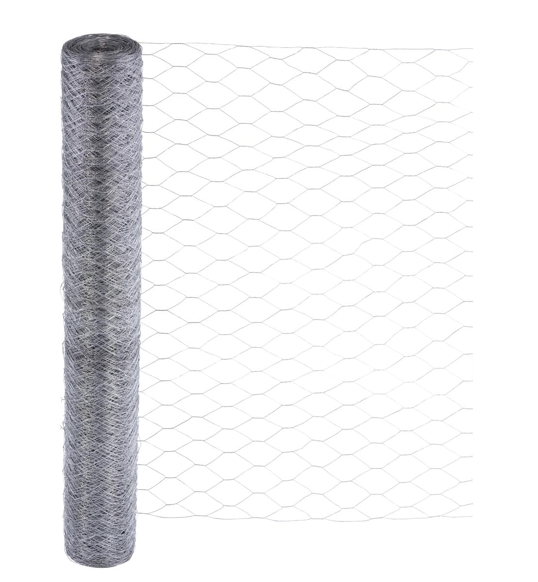 Garmix Treillis Hexagonal | Grillage Clôture pour Poulailler Lapin Enclos Parc Jardin | Fils de Fer 0,7 mm galvanisé, Maille 50mm (100cm x 50m)