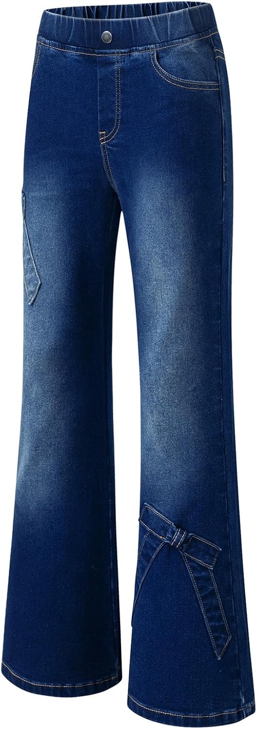 blibean Girls Cute Jeans Kids Zimbaplatinum Demin Pants Size 6-15 Years