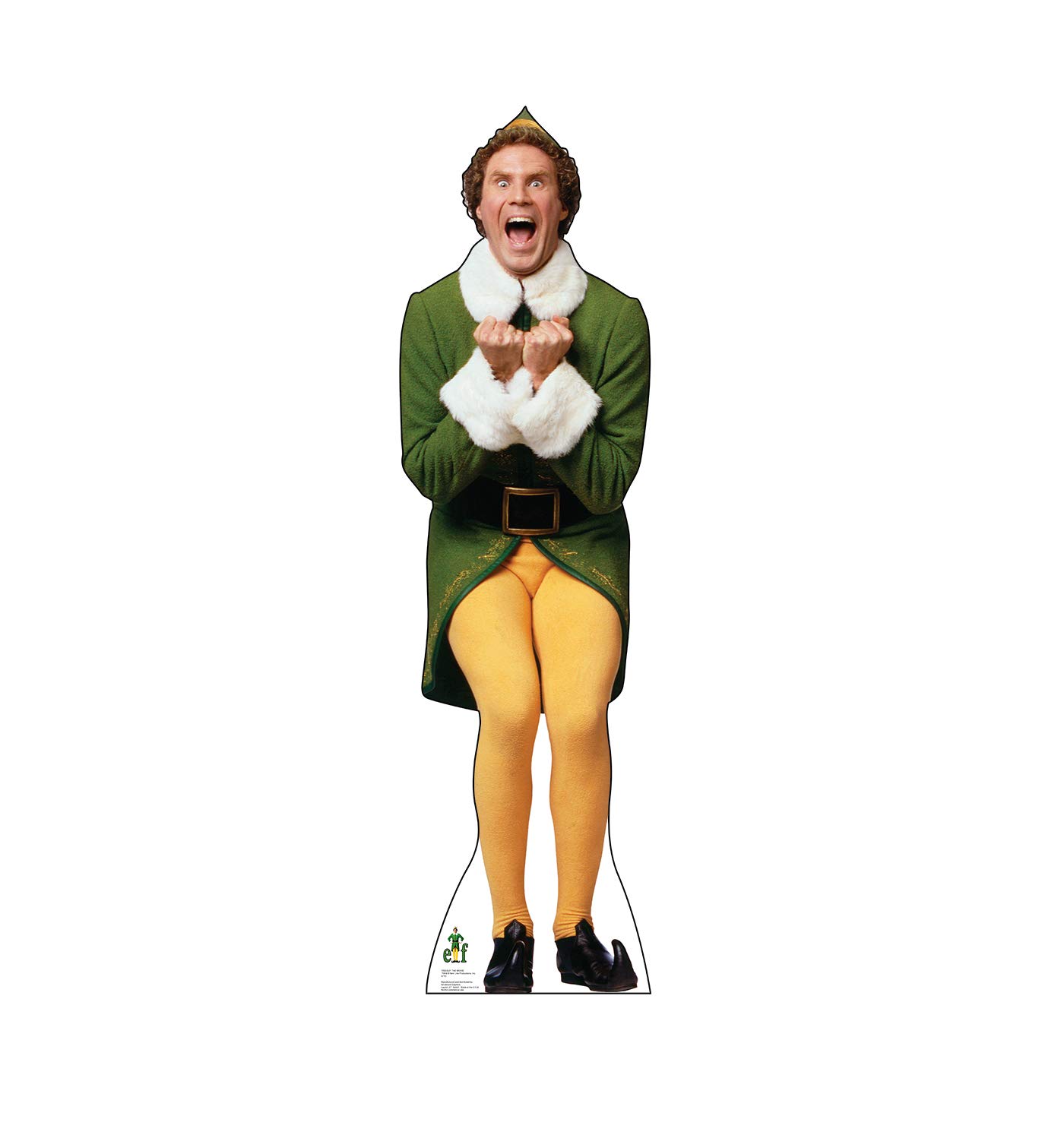 Advanced Graphics Buddy The Elf Excited Life Size Cardboard Cutout 