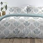 Dreams and Drapes - Emily - Easy Care Duvet Cover Set - Single Bed Size in Duck Egg