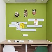 Vista 2 de Barra de fieltro de 13 x 2 pulgadas, paquete de 8 tiras para tablón de anuncios con 40 pasadores de empuje, tableros de notas de oficina en casa