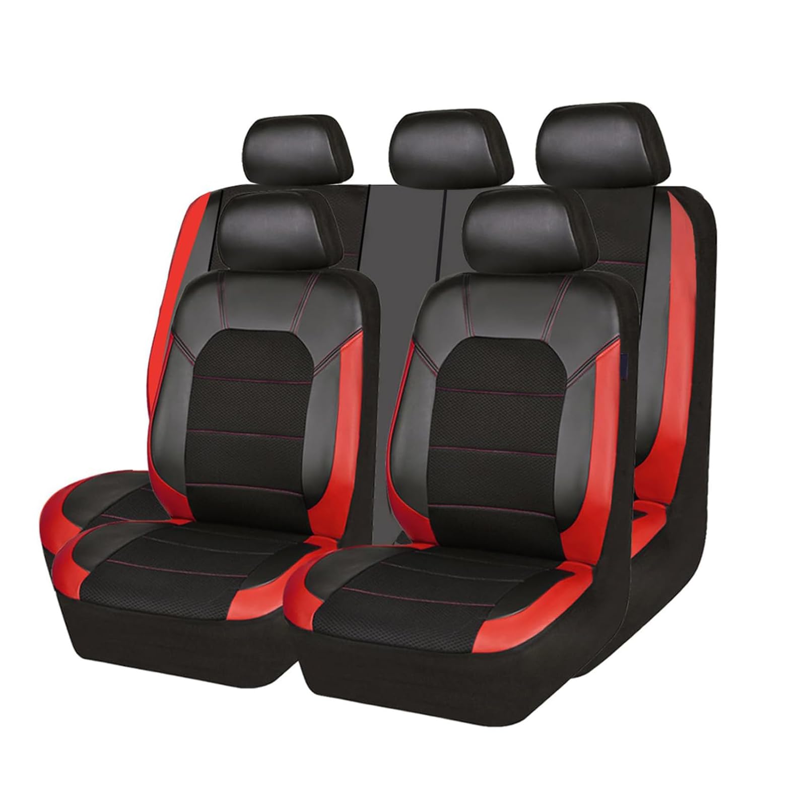 5 Seats Car Seat Covers Full Set, for Infiniti FX35 Q50 Q30 ESQ QX50 QX60 QX70 EX JX35 G35 G37 EX3 For All Weather Use, Waterproof Breathable Pu Leather Car Interior,B