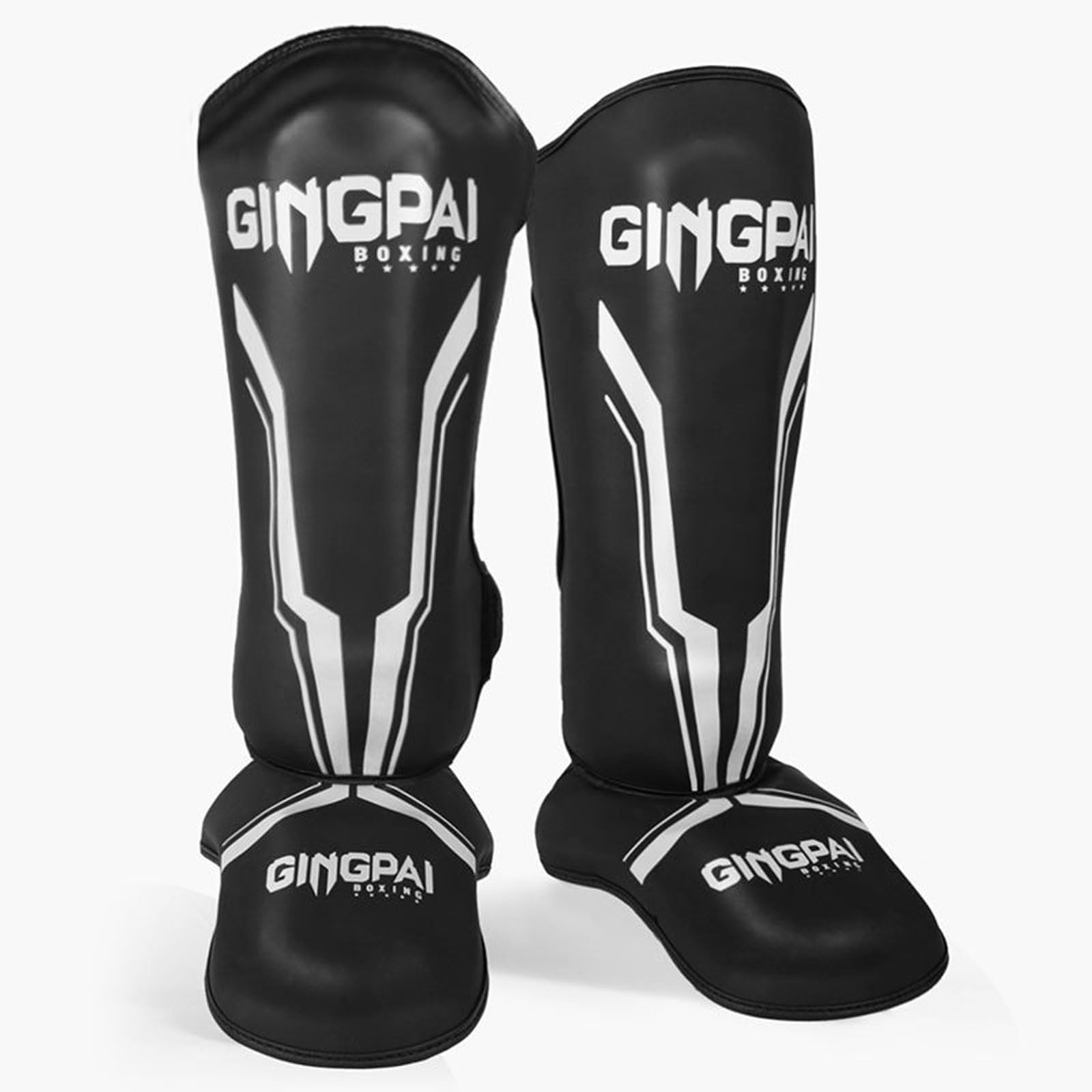 Parastinchi per Muay Thai,Pelle Protettivo Paratibie,Parastinchi per kickboxing,Paracolpi con Cinturini Regolabili,Facile Da Indossare ,per Kickboxing,Allenamento,Sparring,Boxe e Arti Marziali