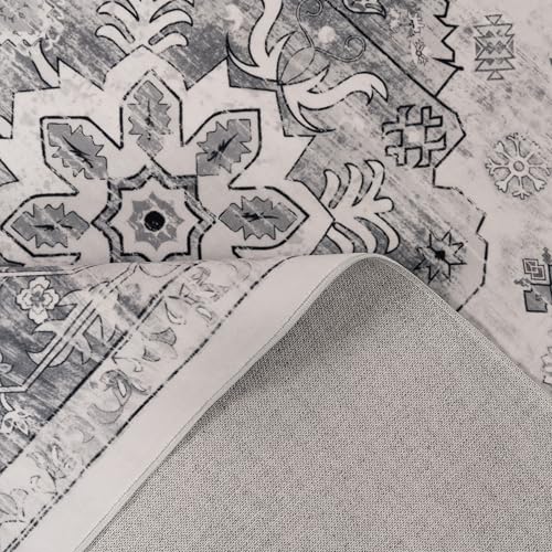 Tapis de passage antidérapant et facile à laver couleur gris