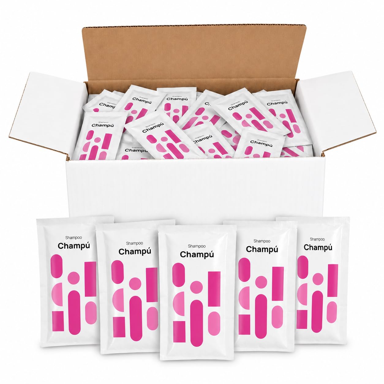 1000 Uds x 8 ml | Champú Sachet Monodosis Granel | Amenities Hotel | Hostelería, Casa Rural, B&B y Apartamento Turístico