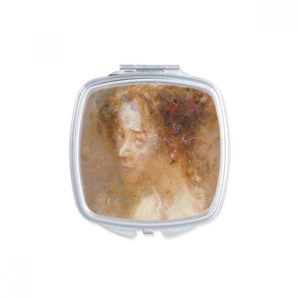 Miroir maquillage nomade fini les reflets flous avec la peinture à l'huile