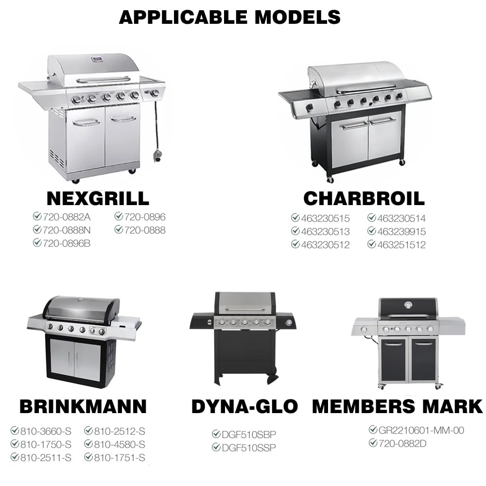 3-Pack Heavy Duty Adjustable Flavorizer Bars & Burner Covers For Gas Grills - Fits 14" To 21.5" Length