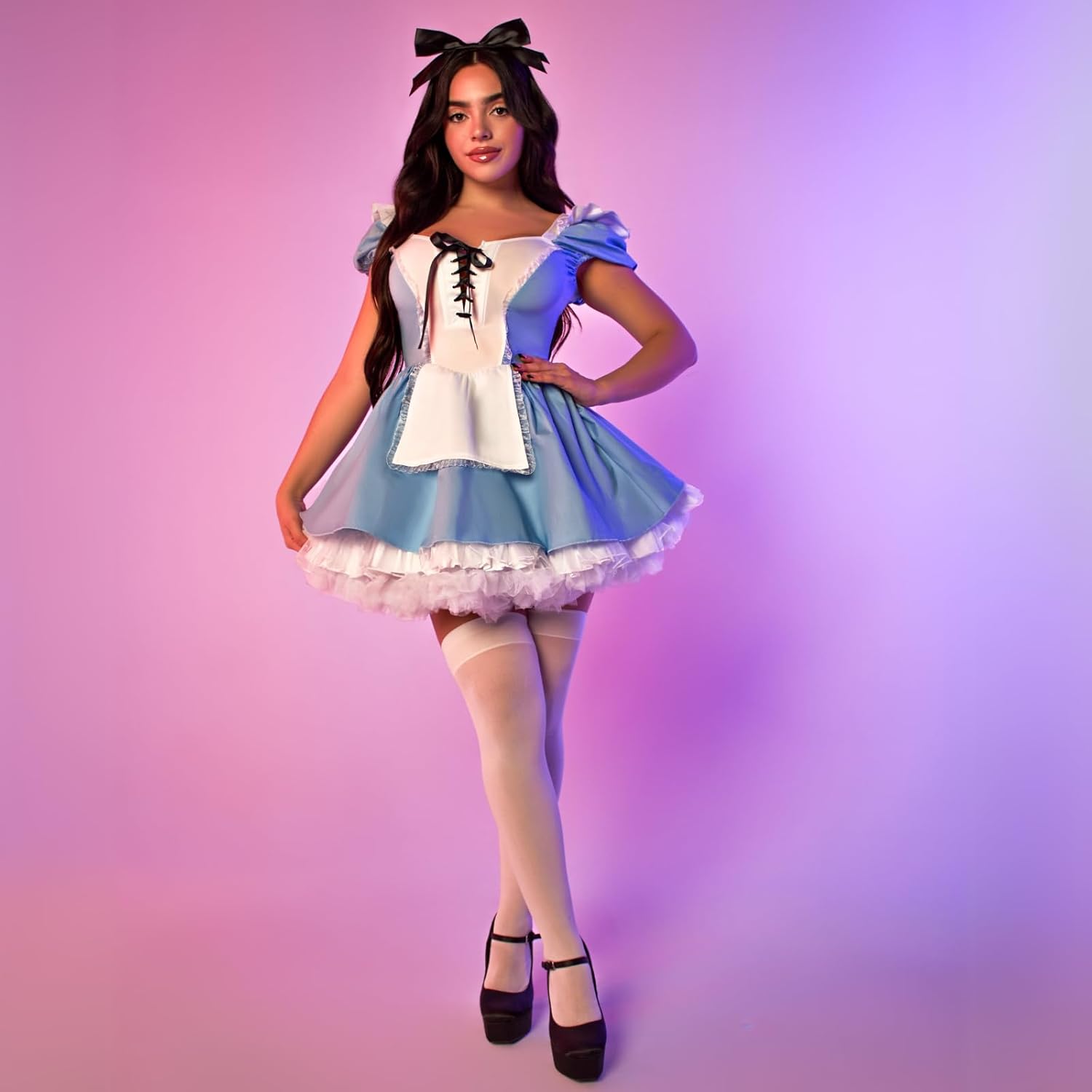 Leg Avenue Women’s 3 PC Storybook Alice Costume with Headband