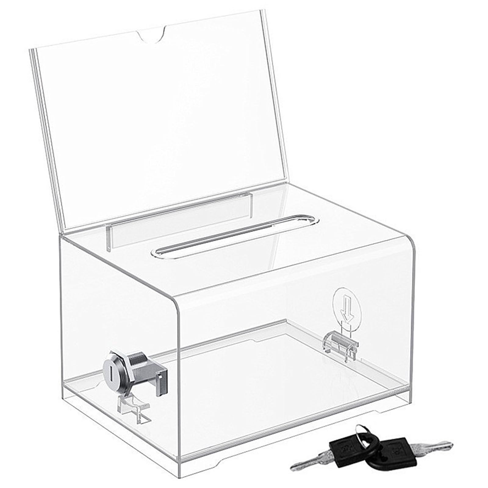 Veltros Multipurpose Collection Box with Secures for Suggestions and Confidential Ballots School Voting