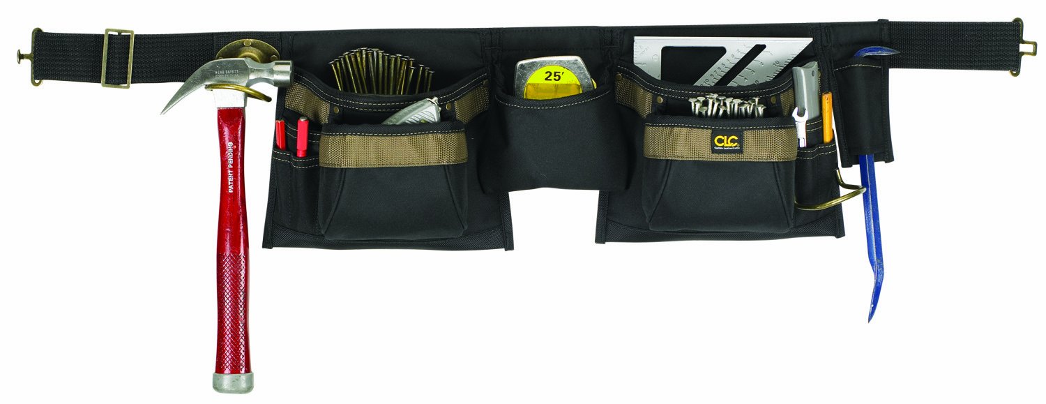 CLC Custom Leathercraft 1429 Poly Apron, Heavy Duty Tool Apron, 12 Pocket