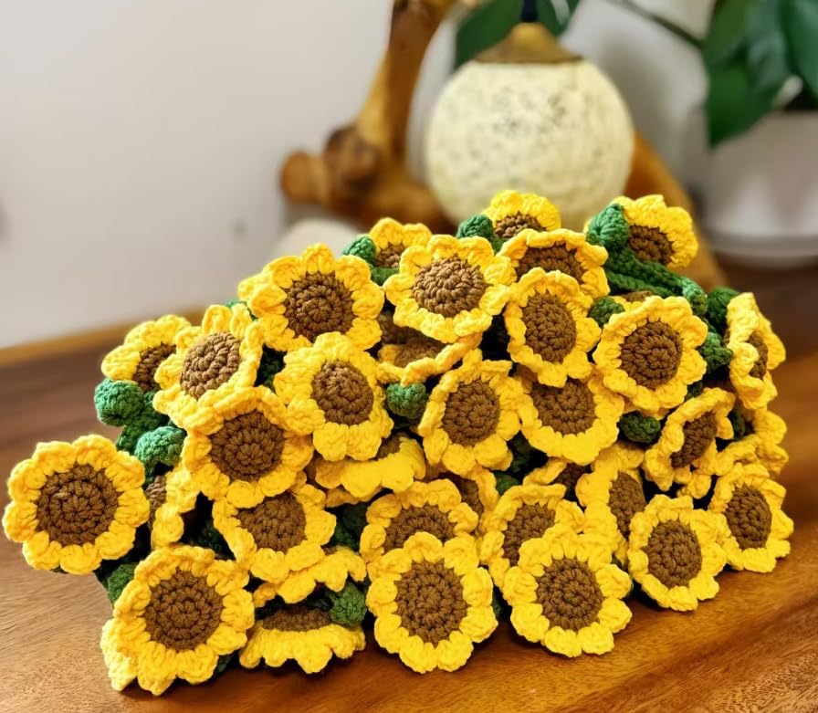 Amazon.co.jp: ひまわりブーケブランケット かぎ針編みキット初心者