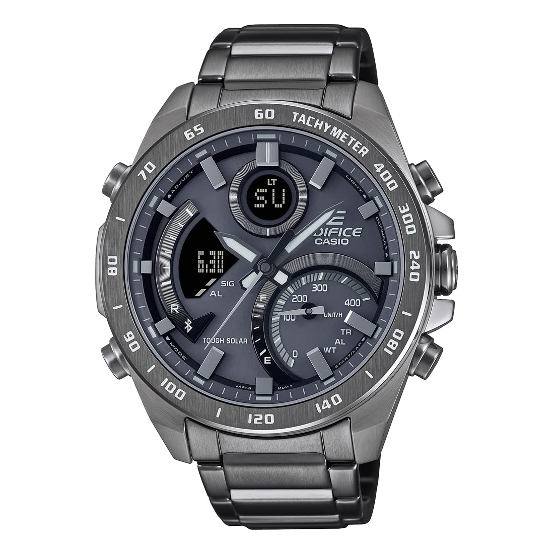 Casio Edifice ECB-900MDC-1ADR Gray Analog-Digital Dial Gray Ion Plated Stainless Steel Band Mens Watch Smartphone Link World Time ED527 (B09P6LL74N) Amazon Price History, Amazon Price Tracker