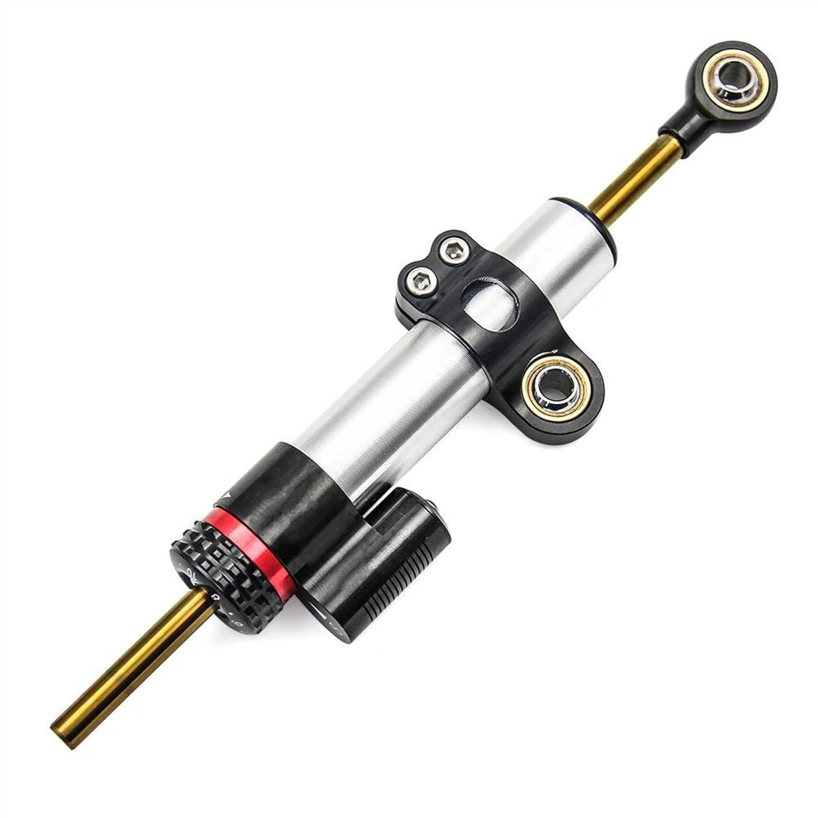 Lenkungsdämpfer Für H-ONDA CB 1000R CB1000R 2008 2009 2010-2016 Motorrad-Stabilisatordämpfer, Komplette Lenkungshalterung(Nero)