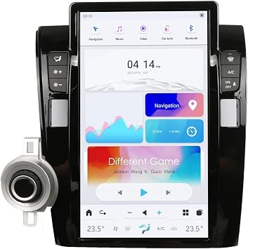 13.6 Inch Qualcomm Android Car Radio for Toyota Tundra 2007-2013 Sequoia 2008-2018 Stereo Tesla Style Dash IPS Touch Screen Android Auto GPS Navi Head Unit Audio Multimedia Player 8+128GB