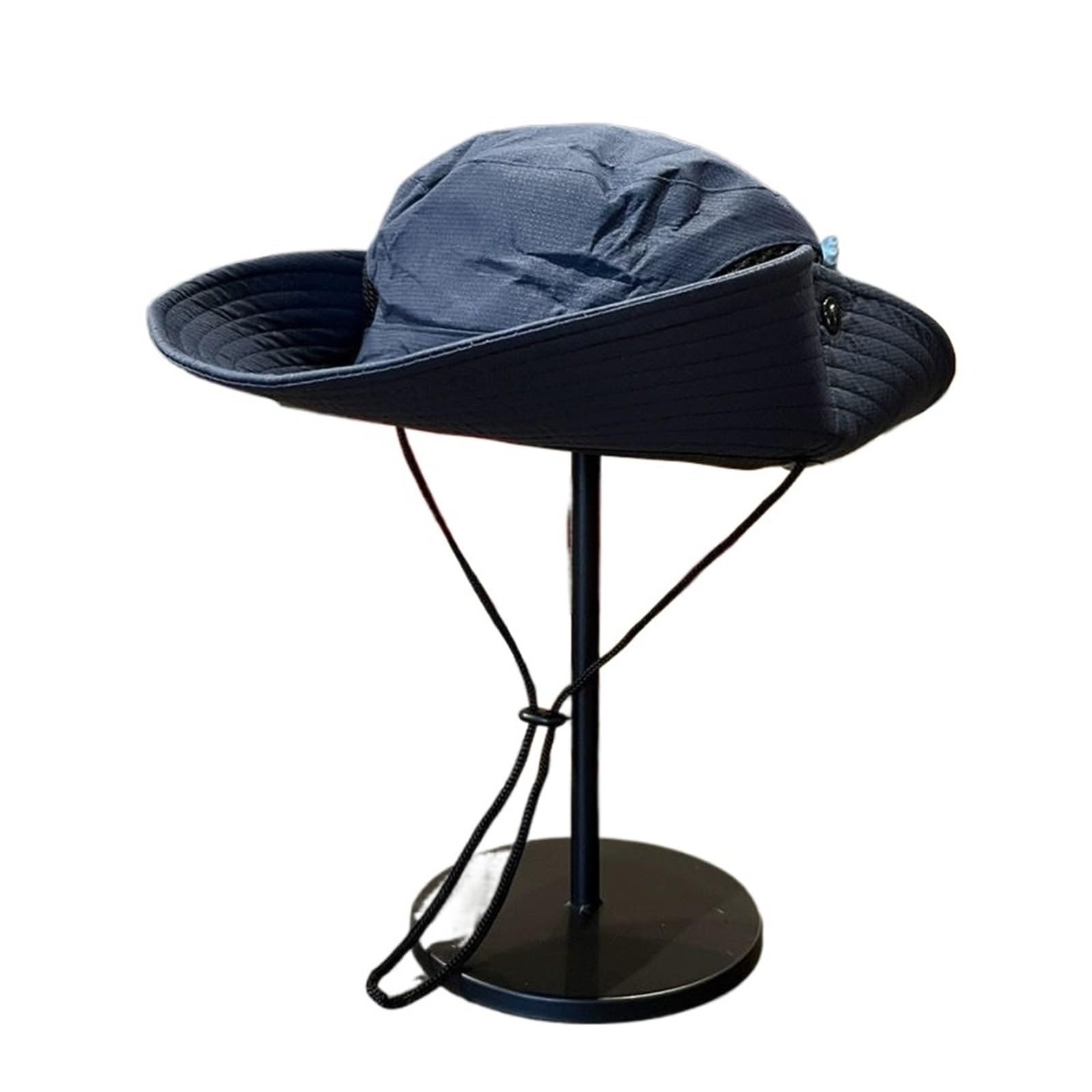 ERHTGUO Outdoor Camping Hiking Sun Protection Hat Fisherman Fishing Large Edge Cream Cycling(Blue)