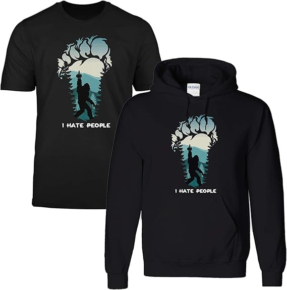 Bigfoot middle finger shirt Clearance