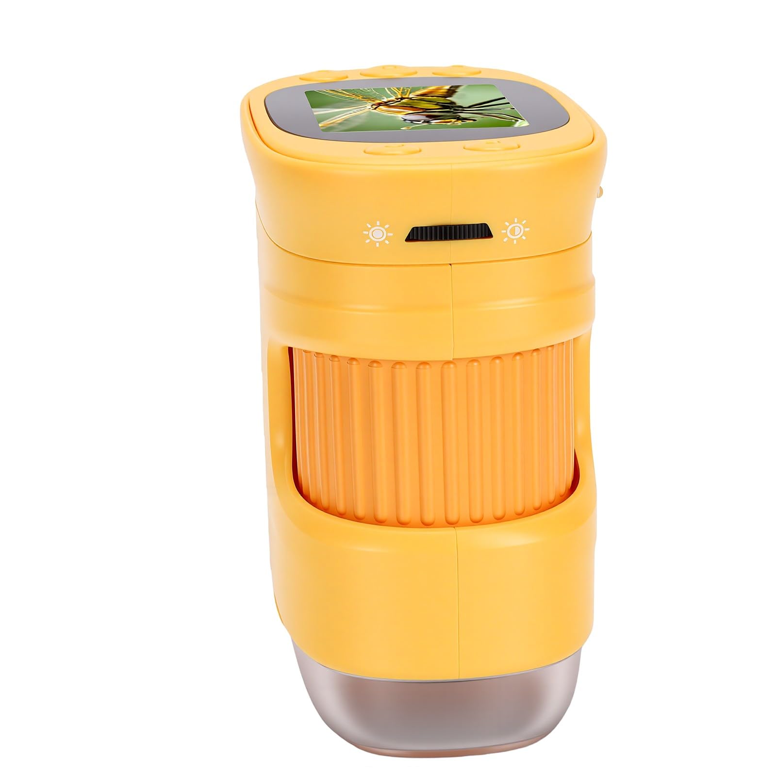 Karlak Microscopio Digitale Portatile Lente D'ingrandimento Ad Alta Definizione 1500X per Esplorazione Scientifica per Bambini Strumento Portatile con Schermo da 2 Pollici