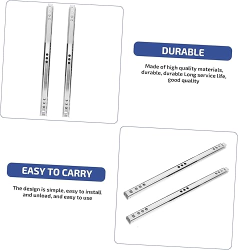 Miniatura 2 de DOITOOL Muebles de casa de miniture con riel deslizante para cajones, 2 piezas, cajón de madera, diapositivas de alta resistencia, para cajones de