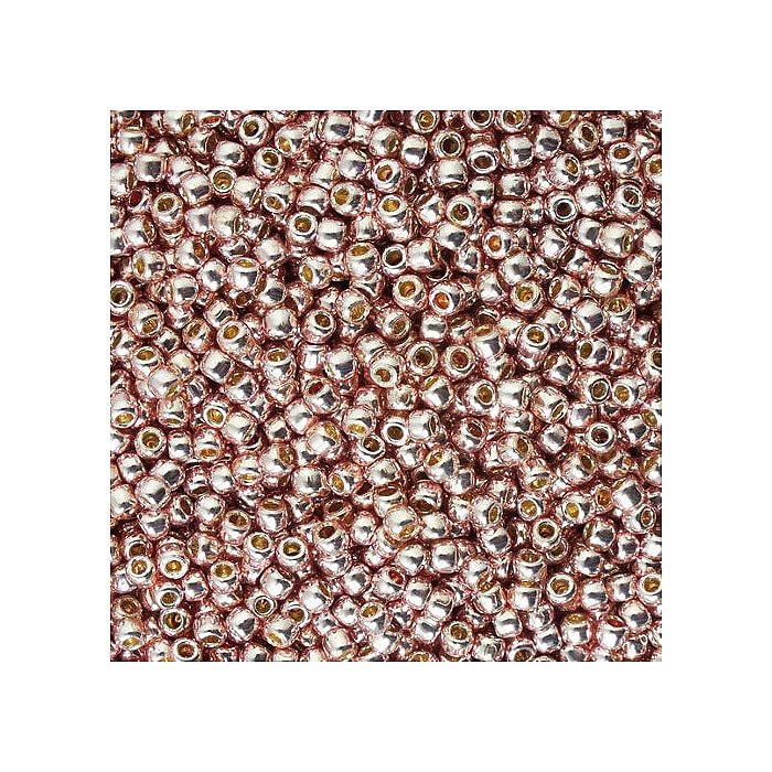 10 g TOHO Round Seed Beads Rocailles, Size 11/0, Permanent Finish Galvanized Fairy Wings (# PF552), Japan, Glass — image 1