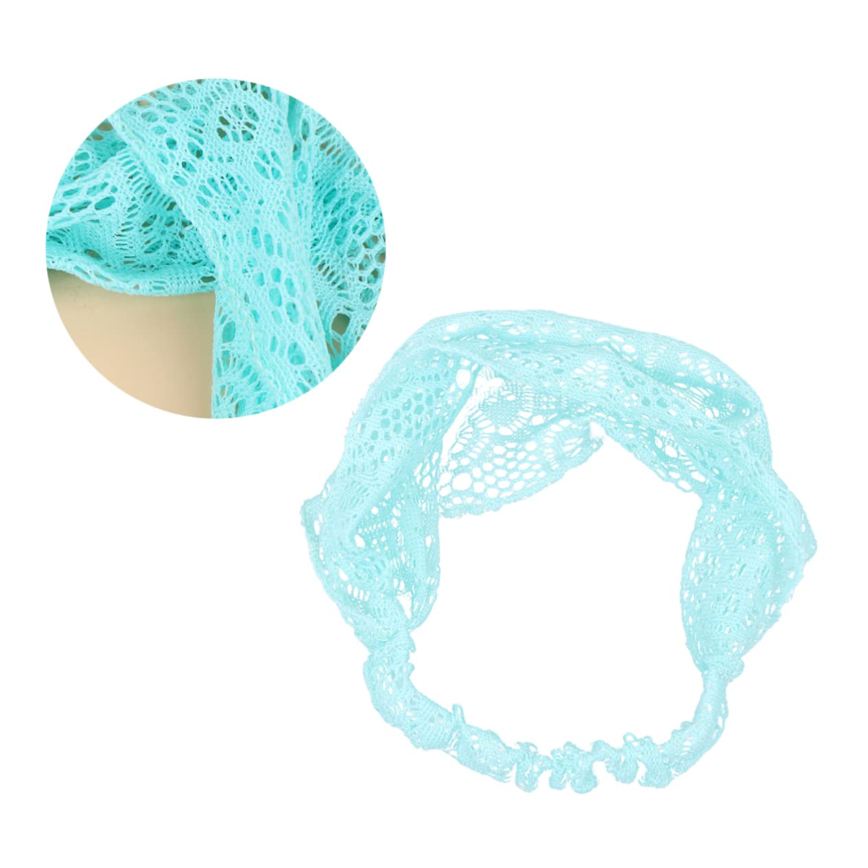 MAGICLULU 2 Set Di Fasce Larghe Per in Pizzo Floreale Elastiche Alla Moda Per Dettagli Da Donna E Bambina 2 Pezzi*2