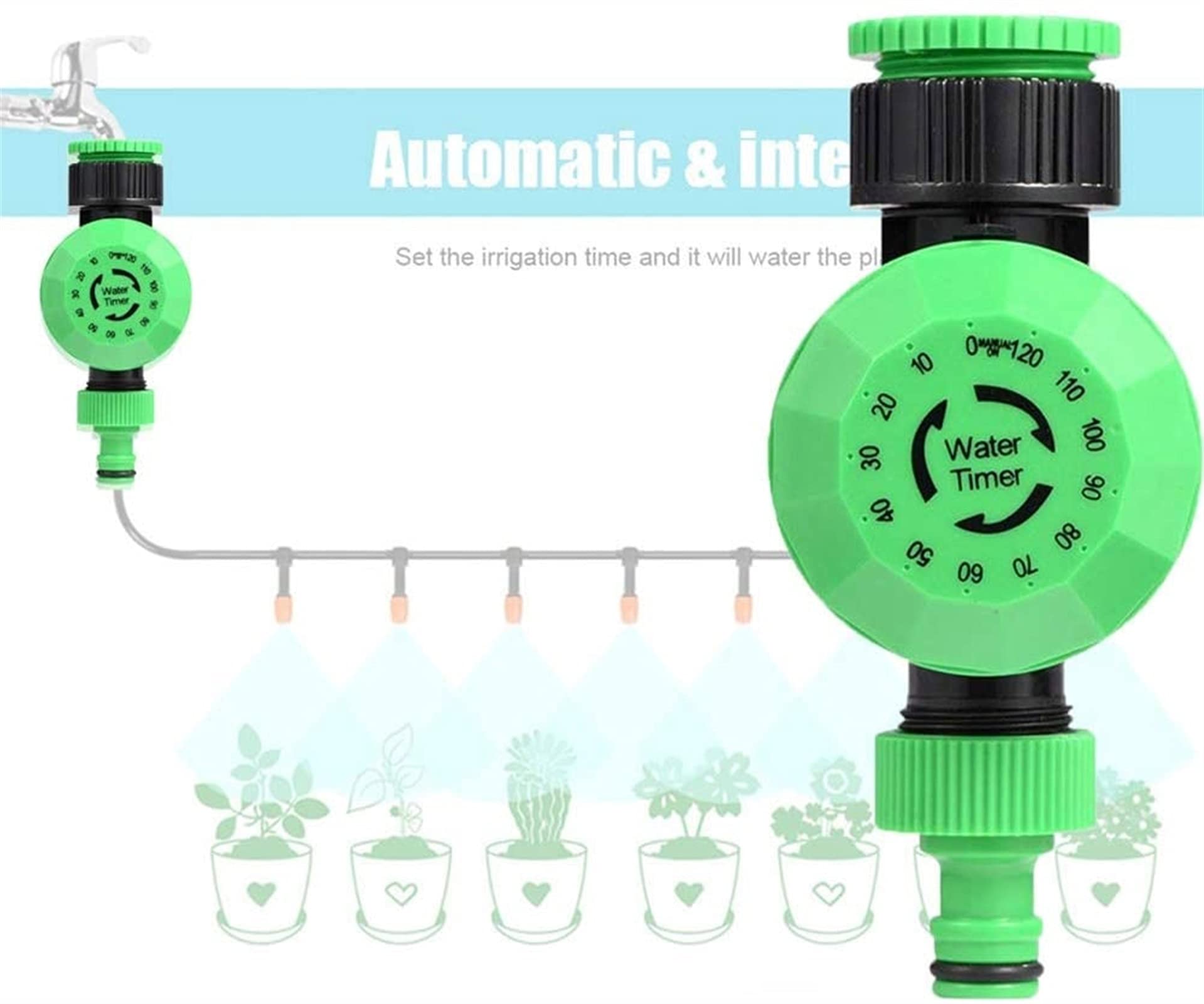 RJJ Timer dell'Acqua Timer Automatico del Tubo del Tubo Flessibile dell'Acqua del Rubinetto del Rubinetto del Timer di irrigazione del Timer di irrigazione del Timer per l'irrigazione del Giardino