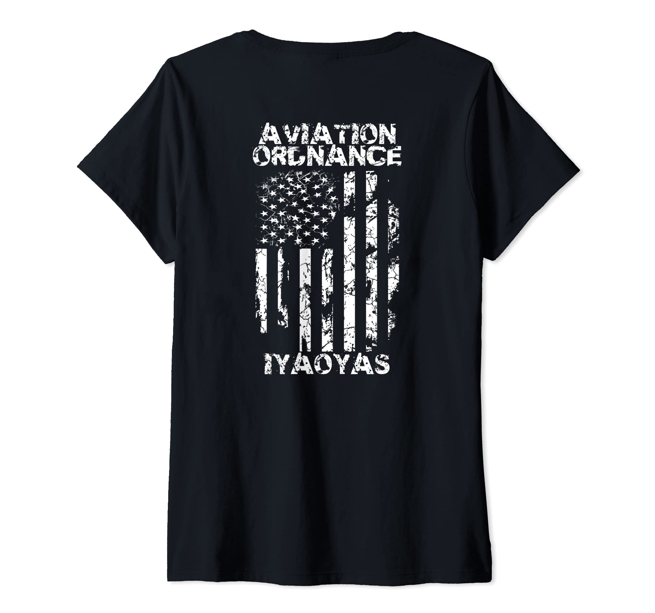 Military Tee Co.Womens iYAOYAS Aviation Ordnanceman V-Neck T-Shirt