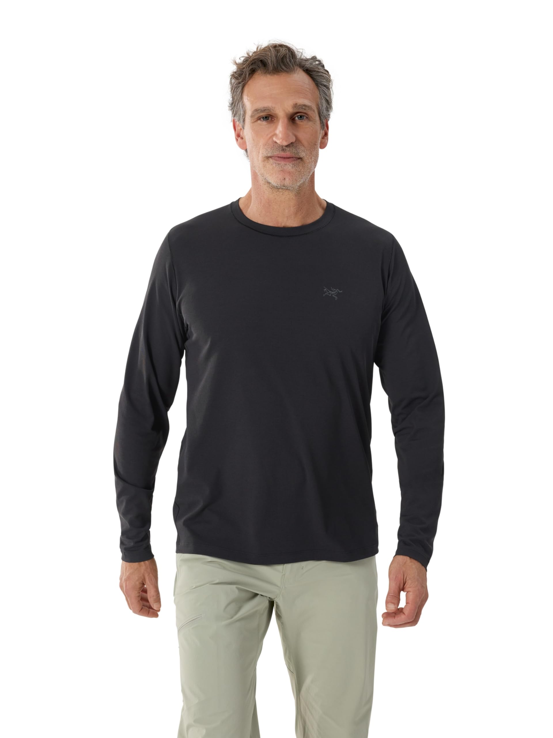 Arc'teryx Cormac Crew Neck Shirt LS Men's | Performance Tee for High Output in Hot Weather