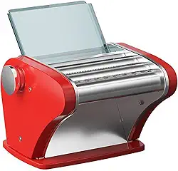 MáQuina EléTrica Para Fazer Massas, MáQuina Manual De Fazer Massas Em AçO InoxidáVel, 6 ConfiguraçõEs De Espessura AjustáVeis, Para Espaguete, Fettuccine