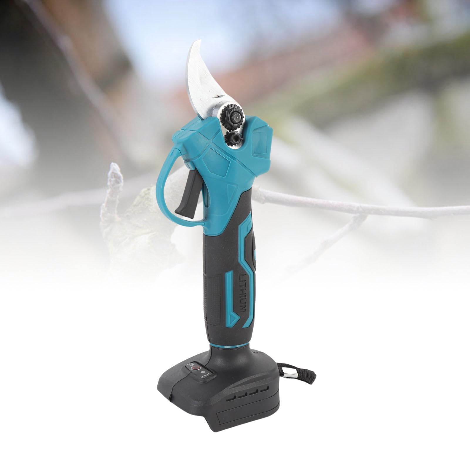 Podadora Eléctrica Inalámbrica con Cuchillas de Acero SK5, Interruptor de Arranque de Seguridad para Podar árboles