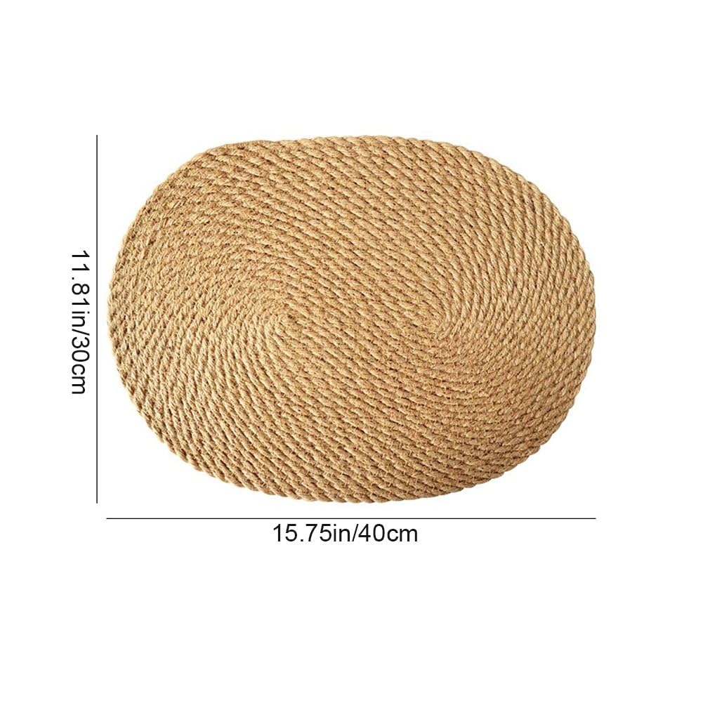 Set De Table en Résistant À Chaleur, Lot De 4 Dessous De Plat Tissés pour Décoration De Table À Manger De Cuisine.