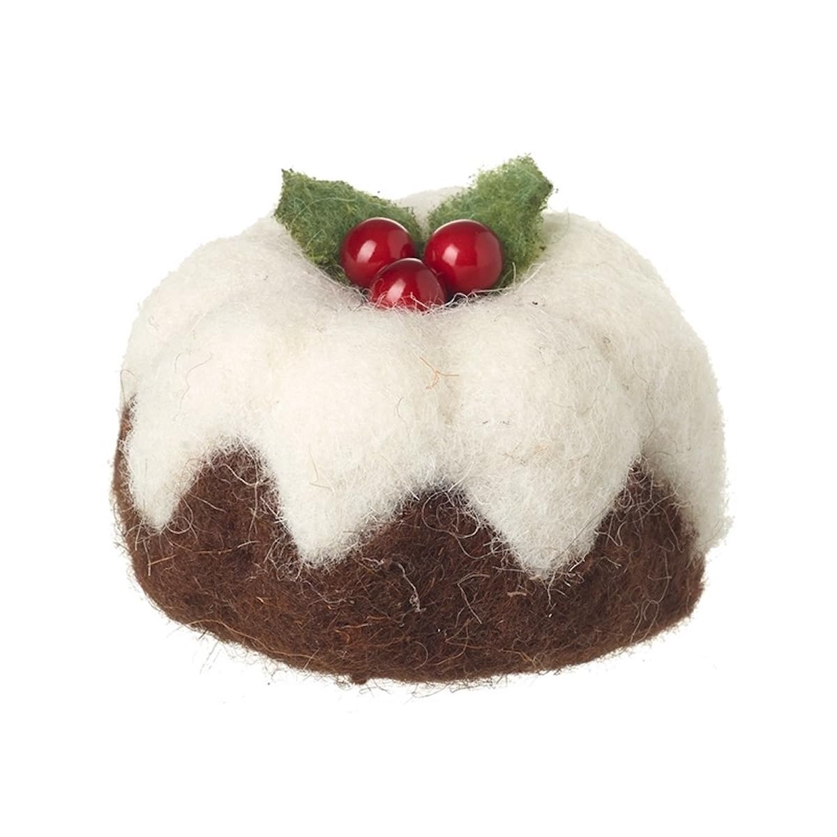 Heaven Sends Multicolor Felt Christmas Pudding Decoration