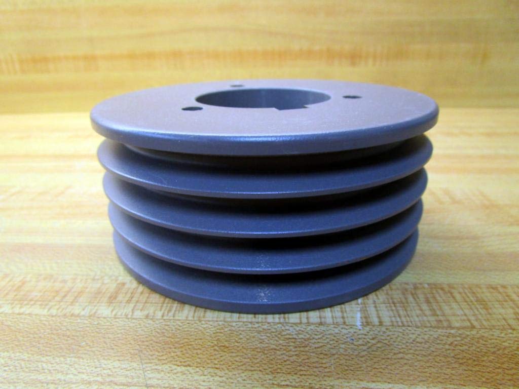 Browning 4P3V45 Split Taper Sheave, Cast Iron, 4 Groove, 3V Belt, Uses P1 Bushing