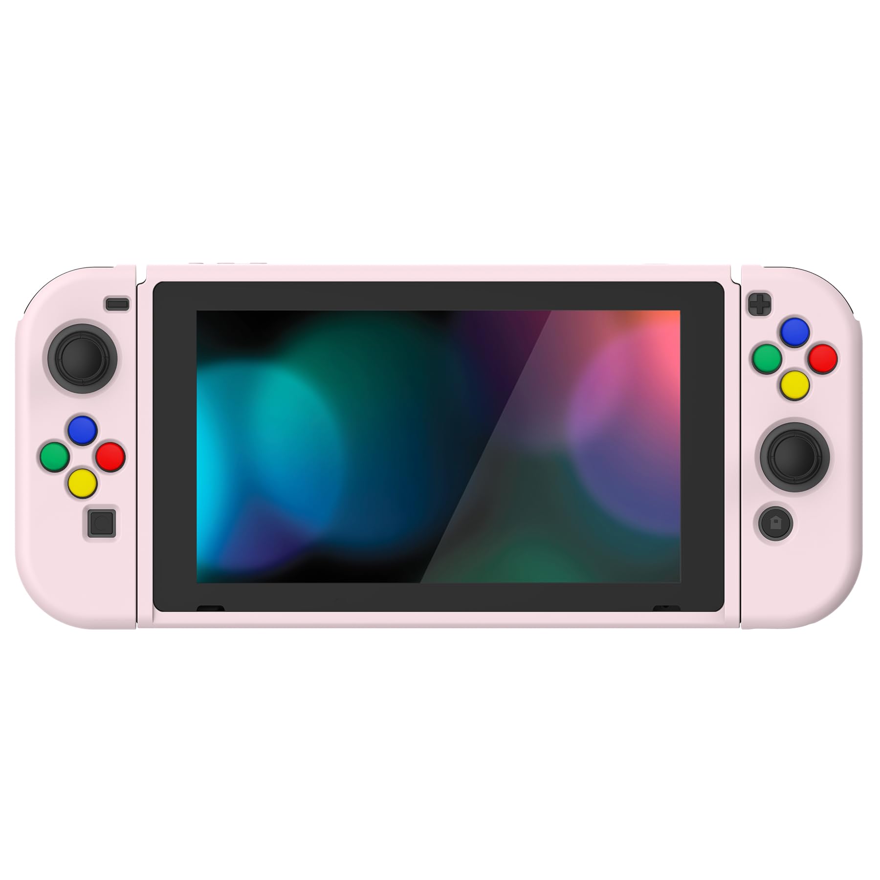 PlayVital Soft TPU Protective Case for Nintendo Switch, TPU Protective Case Cover for Nintendo Switch Joy - Pink
