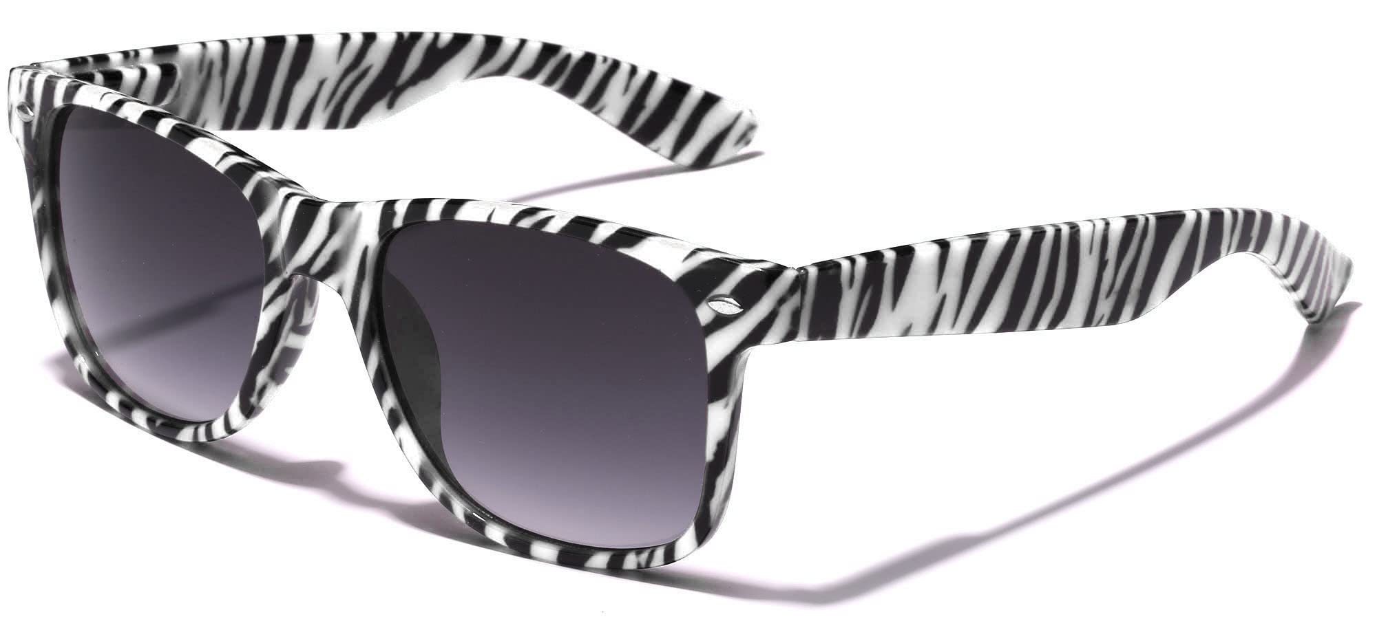 Retro Rewind Children Colorful Animal Print Sunglasses Age 14