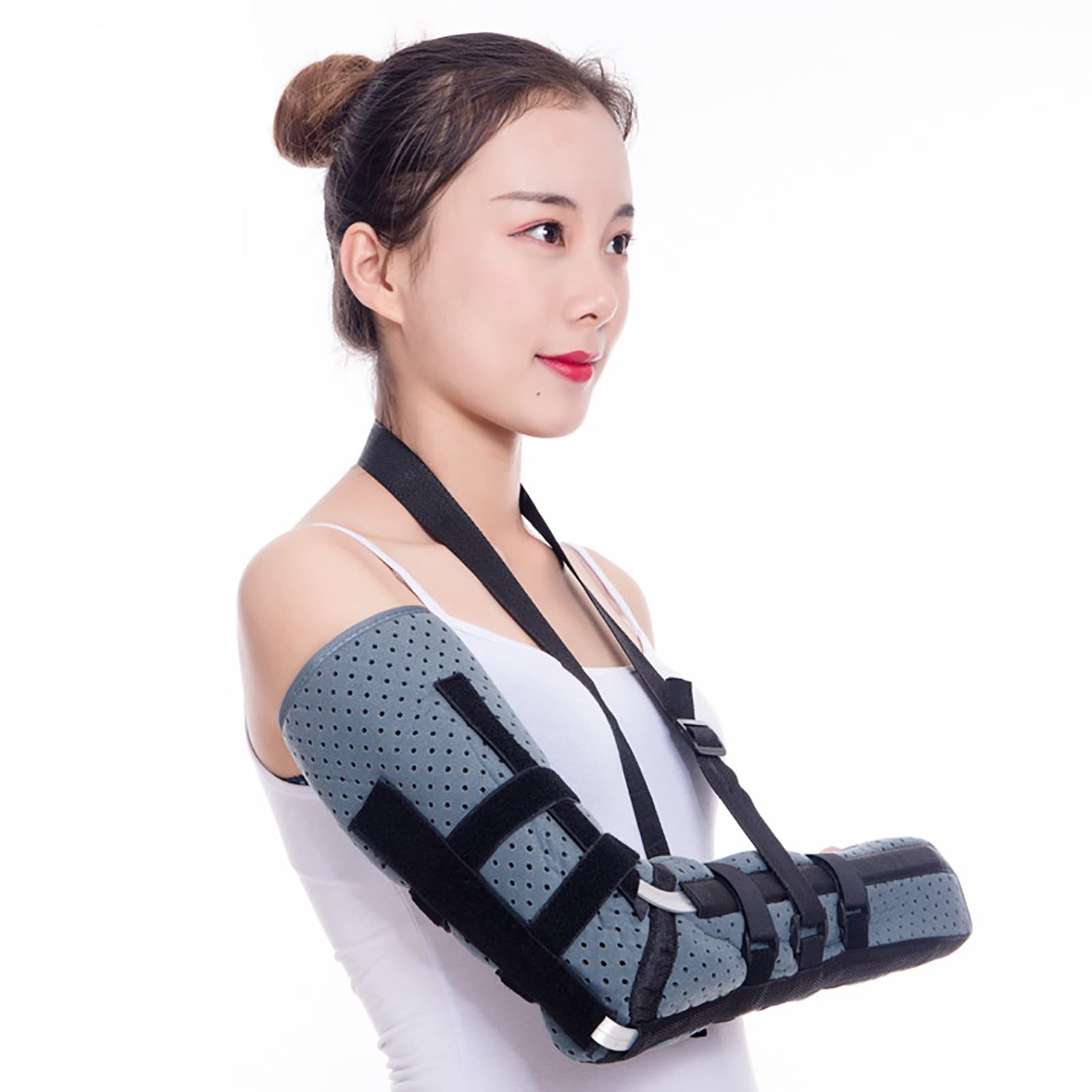 Cuidado del Brazo Médico Niño Adulto Brazo Fractura Cabestrillo Hombro Codo Articulación Brazo Dislocación Cinturón Fijo Antebrazo Dislocación Protector Clavícula,S