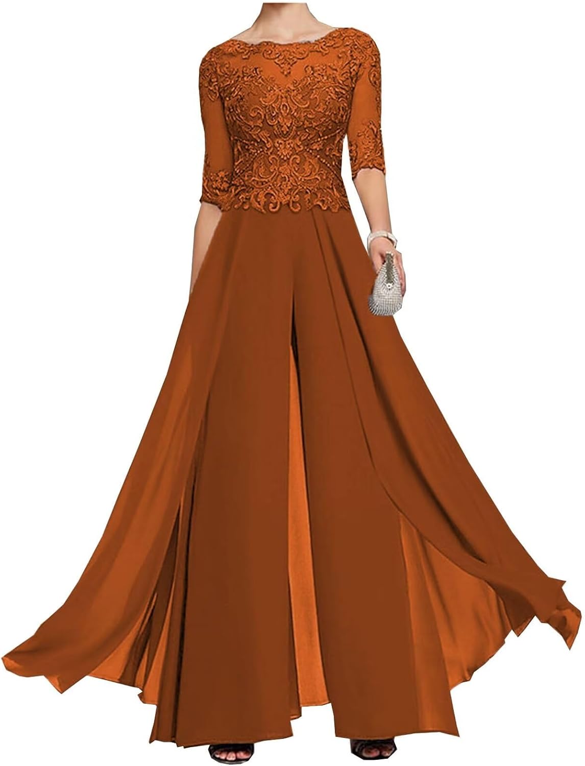 Mother of The Bride Jumpsuit for Wedding Plus Size Mother of Groom Pant Suits Wedding Guest Formal Outfits