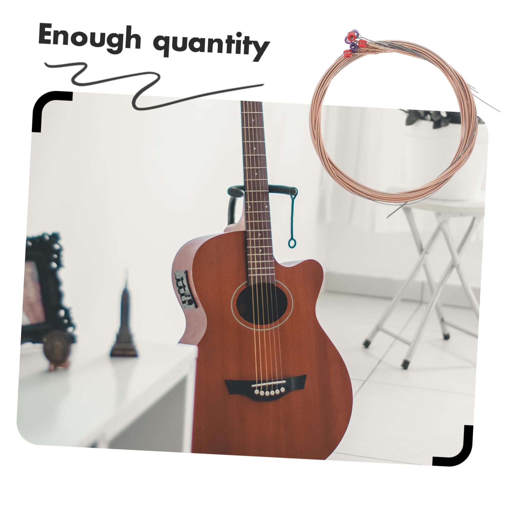 Abaodam 30piezas Cuerdas De Guitarra De Reemplazo Para Folclóricas Accesorios De Instrumento Musical y Resistentes