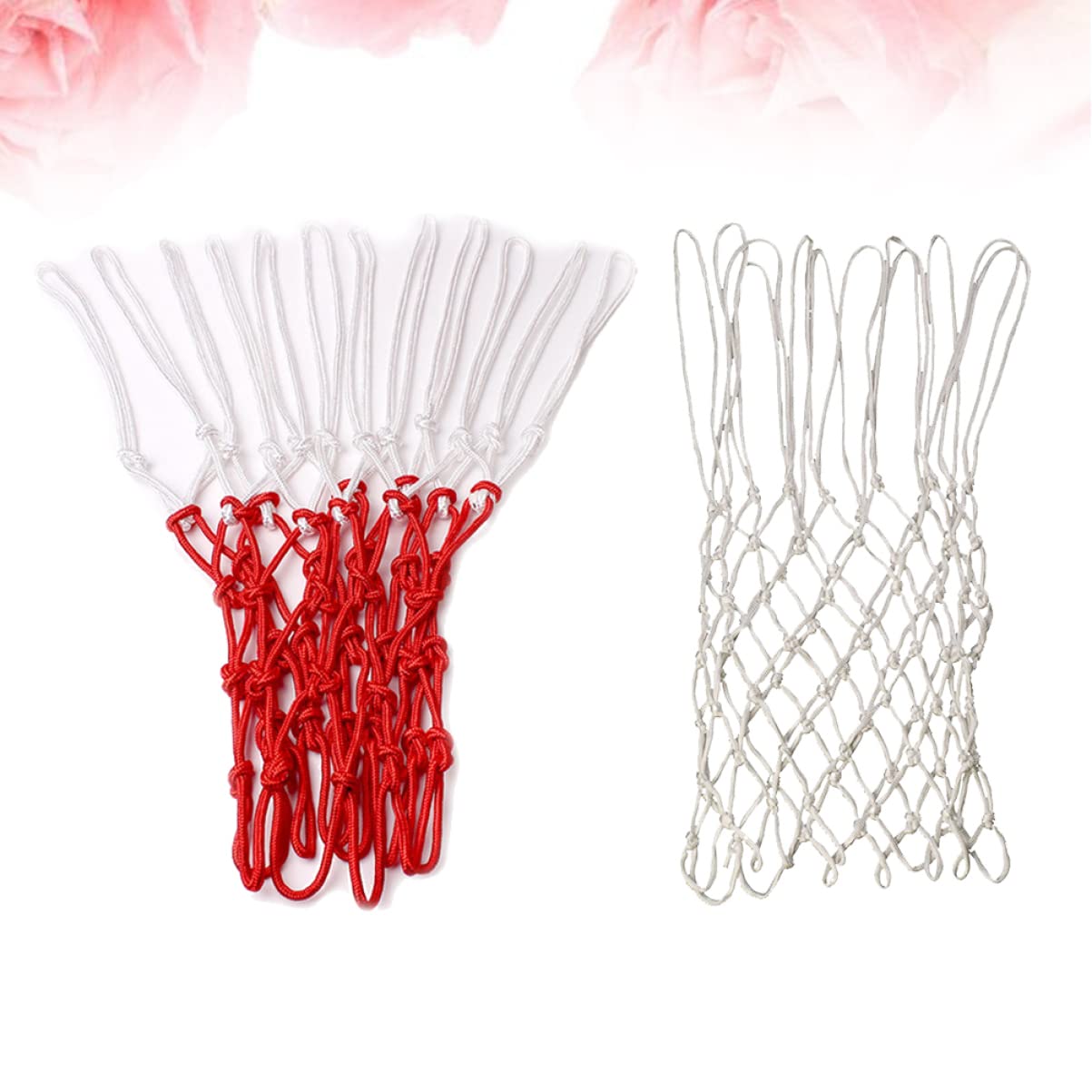 GOOHOCHY High-Density Nylon Basketball Net 12 Loop Braided for Basketball Rim Weatherproof and Durable for Courts